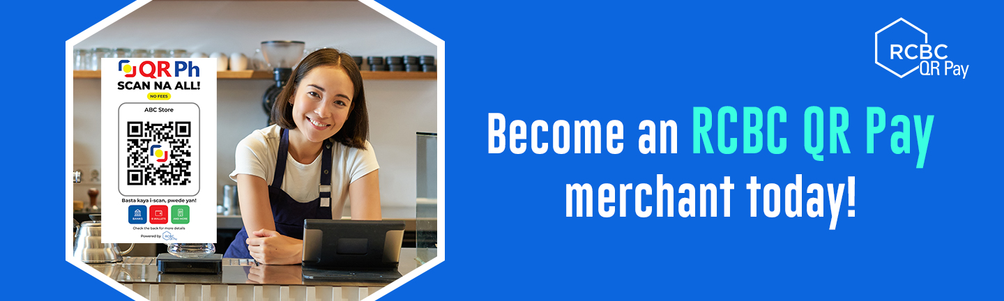 QR Pay Banner Desktop Girl