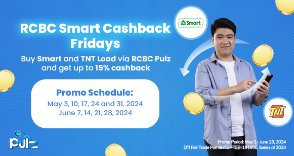 RCBC Smart Cashback Fridays